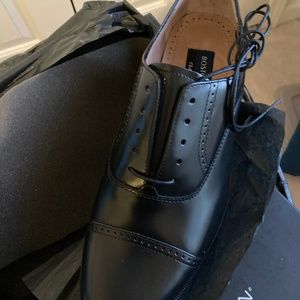 BOSTONIAN MEN’S DRESS SHOES SIZE 9 M. BLACK LEATHER.